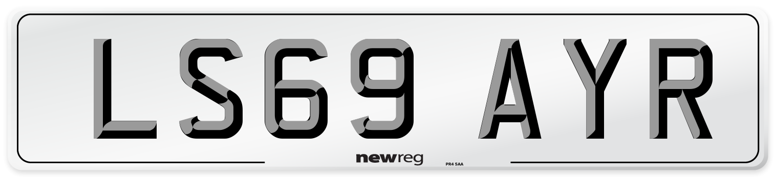 LS69 AYR Number Plate from New Reg